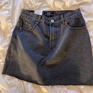 NWT Cotton On Black Denim Skirt